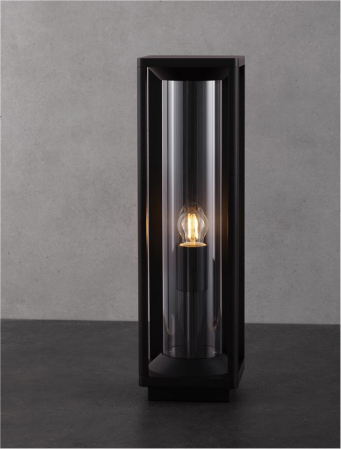 Veioza exterior Nova Luce PACIFIC 9030603 E27 1x12W    Sandy Black Die-Casting Aluminium & Clear Polycarbonate   IP65 [6]