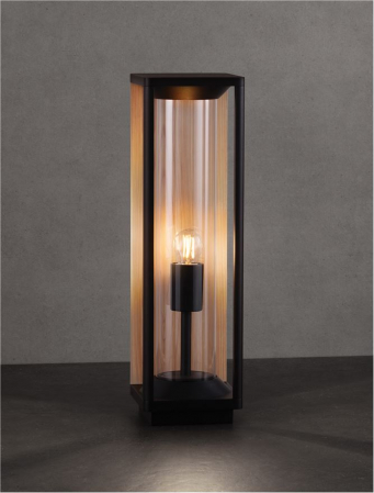 Veioza exterior Nova Luce PACIFIC 9030604 E27 1x12W    Sandy Black Die-Casting Aluminium & Clear Polycarbonate   IP65 [7]
