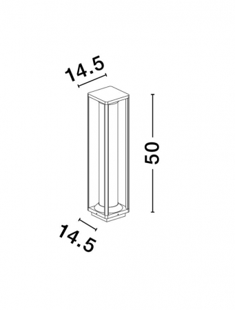 Veioza exterior Nova Luce PACIFIC 9030604 E27 1x12W    Sandy Black Die-Casting Aluminium & Clear Polycarbonate   IP65 [1]