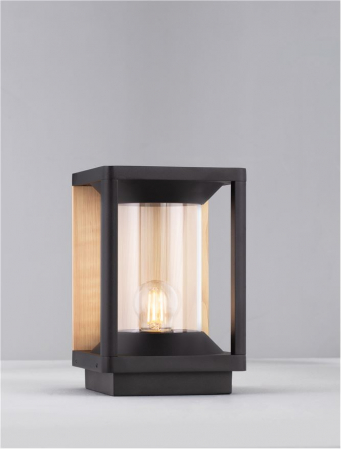 Veioza exterior Nova Luce PACIFIC 9030605 E27 1x12W    Sandy Black Die-Casting Aluminium & Clear Polycarbonate   IP65 [3]