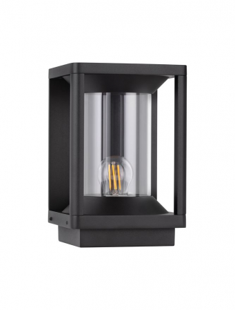 Veioze - Veioza exterior Nova Luce PACIFIC 9030606 E27 1x12W    Sandy Black Die-Casting Aluminium & Clear Polycarbonate   IP65