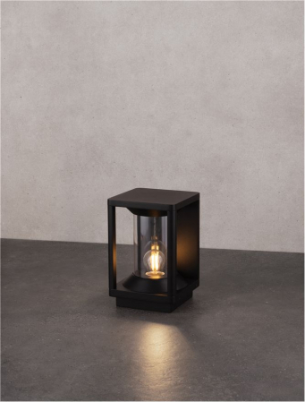 Veioza exterior Nova Luce PACIFIC 9030606 E27 1x12W    Sandy Black Die-Casting Aluminium & Clear Polycarbonate   IP65 [7]