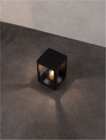 Veioza exterior Nova Luce PACIFIC 9030606 E27 1x12W    Sandy Black Die-Casting Aluminium & Clear Polycarbonate   IP65 [6]