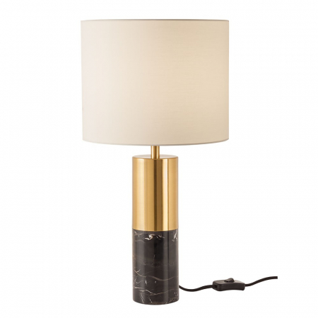 ILUMINAT - Veioza Incanti Apua IAP T1 23 02 E27 1x42W Metal GOLD+BLACK/BEIGE SHADE IP20
