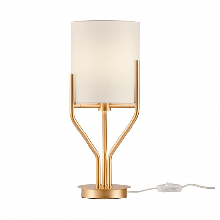 ILUMINAT - Veioza Incanti Poseido IPO T1 05 02 E27 1x42W Metal GOLD/BEIGE SHADE IP20