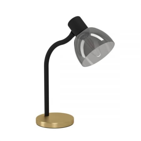 ILUMINAT INTERIOR - Veioză MACERE E14 1X25W IP20 340mm 901062, otel, negru, alama periata