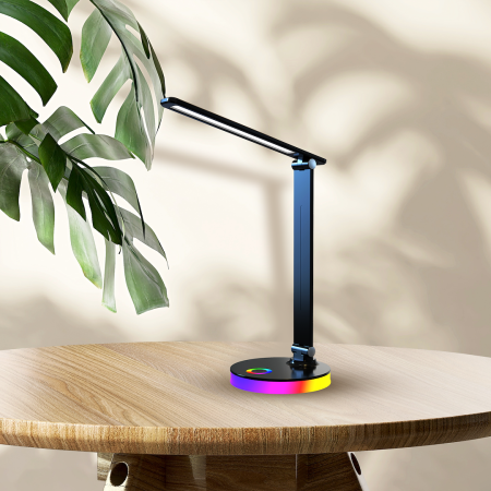 Veioza Milagro Bruno LED 5W 300lm 3000K/6500K/RGB 230V Black Metal & Plastic IP20 [3]