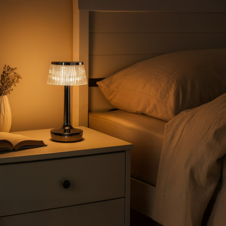 Veioza Milagro Easy LED 1.5W 100lm 3000K/6000K 3.7V Black ABS IP20 [1]