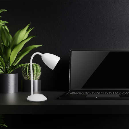 Veioza Milagro Logic E27 1xE27 max 60W   230V White Metal & Plastic IP20 [2]