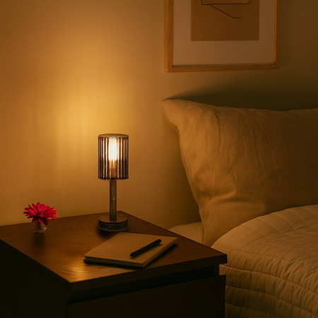 Veioza Milagro Simple LED 1W 100lm 3000K/6000K 3.7V Fume ABS IP20 [1]