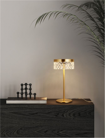 Veioza Nova Luce BION 9186947 LED 6W 3000K 383lm Brass Gold & Acrylic  IP20