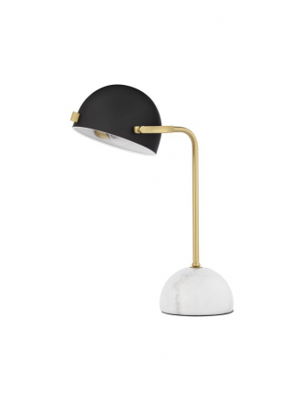 ILUMINAT - Veioza Nova Luce BISHOP E27 1x12W   Gold & Black Metal & Marble IP20