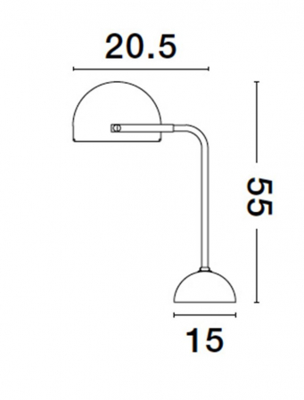 Veioza Nova Luce BISHOP E27 1x12W   Gold & Black Metal & Marble IP20 [2]