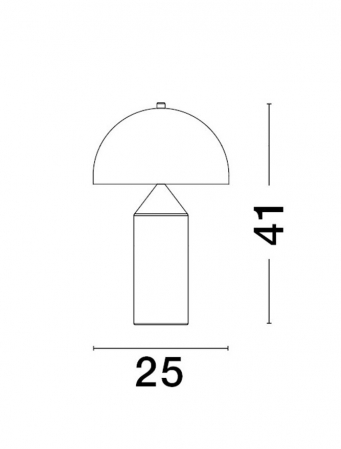 Veioza Nova Luce BOLT E27 1x12W   Brass Gold Metal IP20 [4]