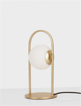Veioza Nova Luce HOOK LED 4,8W 464lm 3000K Satin Gold Metal & Acid White Glass IP20 [4]