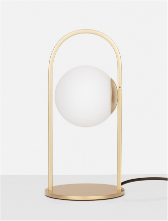 Veioza Nova Luce HOOK LED 4,8W 464lm 3000K Satin Gold Metal & Acid White Glass IP20 [5]