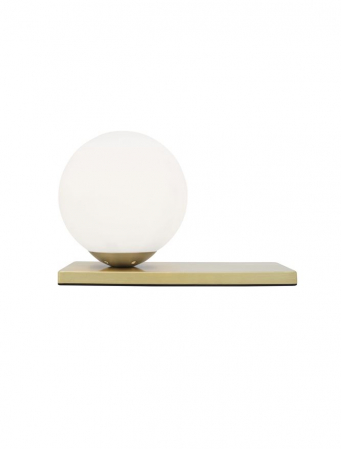 Veioza Nova Luce JULIET E14 1x5W   Matt Black Metal Opal Glass  IP20