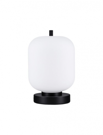 Moderne - Veioza Nova Luce LATO E14 1x5W   Black Metal & Opal Glass IP20