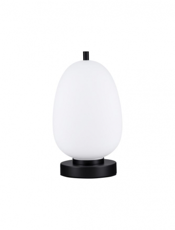 ILUMINAT INTERIOR - Veioza Nova Luce LATO E14 1x5W   Black Metal & Opal Glass IP20