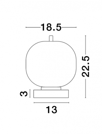 Veioza Nova Luce LATO E14 1x5W   Black Metal & Opal Glass IP20 [1]