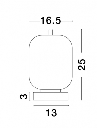 Veioza Nova Luce LATO E14 1x5W   Brass Gold Metal & Opal Glass IP20 [2]