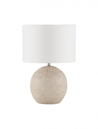 Moderne - Veioza Nova Luce NAGOMI 9001068 Beige Aged Ceramic & Fabric Shade E27 1x12W IP20