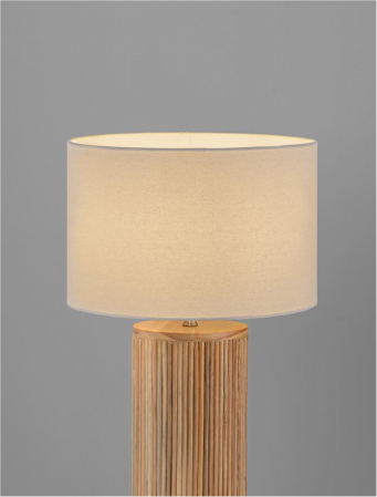 Veioza Nova Luce NAU 9001074 Wicker & Wood Fabric Shade E27 1x12W IP20 [5]