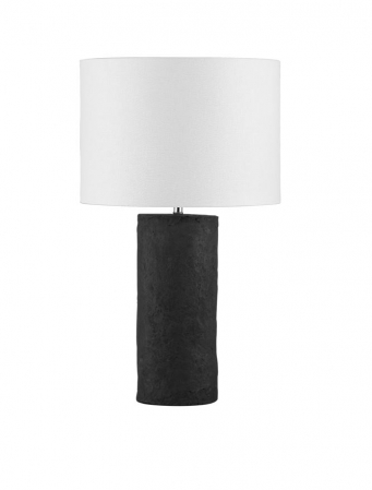 Moderne - Veioza Nova Luce NORR 9001064 Black ‘Papier-Mâché & Fabric Shade E27 1x12W IP20