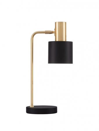ILUMINAT INTERIOR - Veioza Nova Luce PAZ E14 1x5W   Gold Metal Sandy Black Metal Shade Black Base  IP20