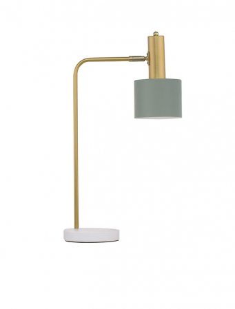 ILUMINAT INTERIOR - Veioza Nova Luce PAZ E27 1x12W   Gold Metal Mint Metal Shade White Base  IP20