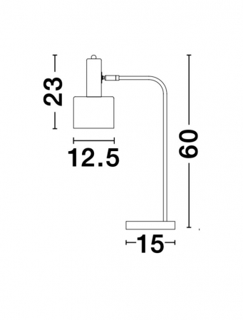 Veioza Nova Luce PAZ E27 1x12W   Gold Metal Mint Metal Shade White Base  IP20 [6]