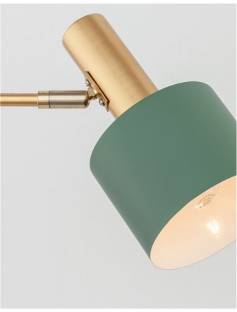 Veioza Nova Luce PAZ E27 1x12W   Gold Metal Mint Metal Shade White Base  IP20 [5]