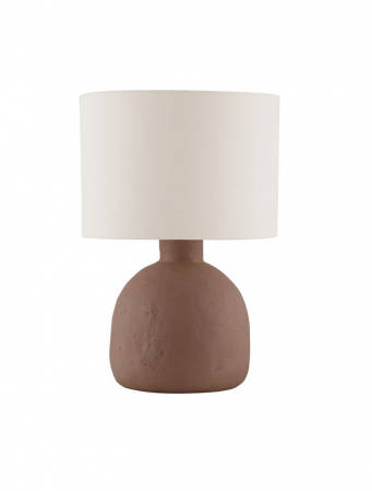 ILUMINAT - Veioza Nova Luce SEPARE 9001061 Taupe ‘Papier-Mâché & Fabric Shade E27 1x12W IP20