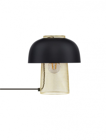 Veioza Nova Luce SQUBE 9001085 E27 1x12W    Sandy Black & Gold Metal   IP20 [1]