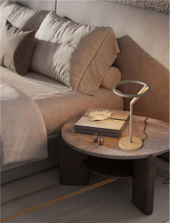 Veioza Nova Luce TILIA 9088140 Touch Dimmable Moca Coffee Aluminium LED 16W 612lm 3000K IP20 [1]