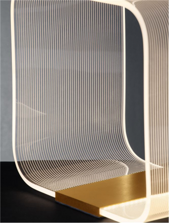 Veioza Nova Luce VALENTIN 9030638 LED 14W 3000K 786lm Brass Gold Aluminium & Acrylic  Dimmable IP20 [6]