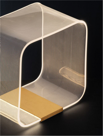 Veioza Nova Luce VALENTIN 9030638 LED 14W 3000K 786lm Brass Gold Aluminium & Acrylic  Dimmable IP20 [3]