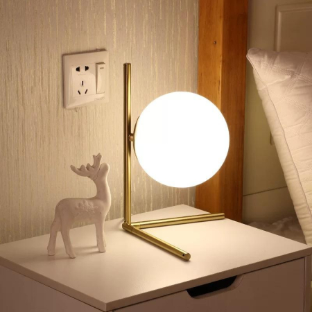 ILUMINAT - Veioza OEM LED E27 Metal Auriu + Sticla D420 x 25mm
