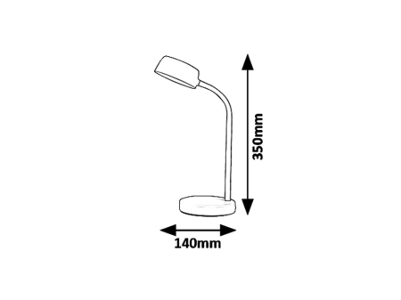 Veioza Rabalux Berry LED 4,5W 350lm 4000K metal rose stil modern, IP20 6779 [2]