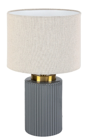 Veioza Rabalux Glovy E14 1x MAX 40W ceramică textil gri IP20 [1]