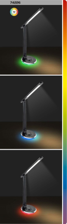 Veioza Rabalux Jacey LED 6W 480lm 3000,4000,5000K plastic plastic negru alb IP20 [6]