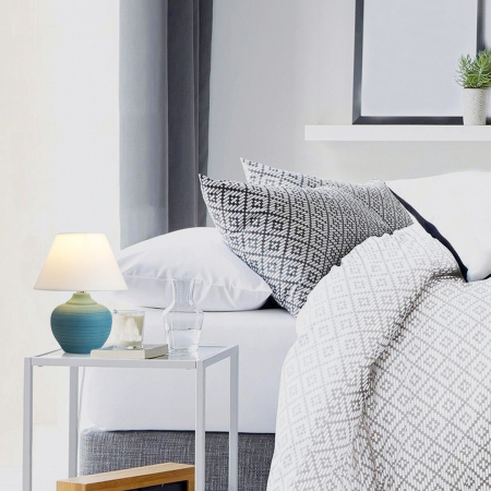 Veioza Rabalux Molly E14 1x MAX 40W  ceramică textil albastru IP20 [3]