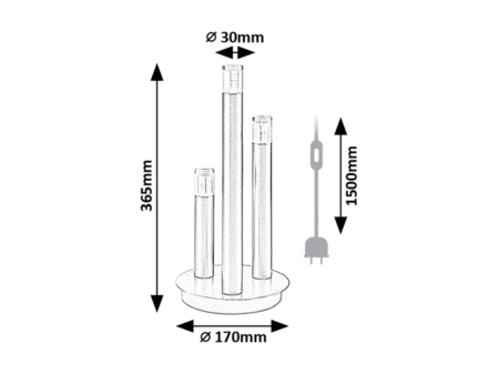 Veioza Rabalux Ramira G9 3x MAX 5W  metal acril auriu IP20 [4]