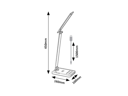 Veioza Rabalux Traze LED 5W 190lm 3000-6500K metal/ plastic plastic negru alb IP20 [10]