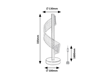 Veioza Rabalux Zofrael LED 6W 450lm 3000K metal acril auriu transparent IP20 [9]