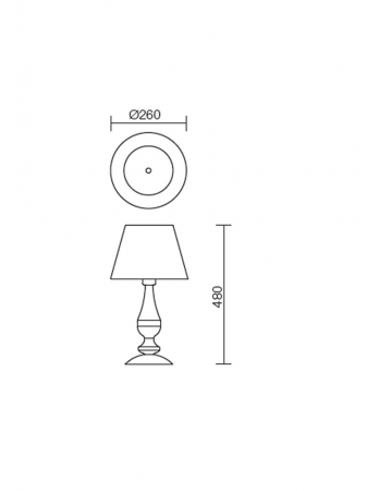 Veioza Smarter Fabiola 02-713 Metal Alama antica E27 1X42W   IP20 [1]