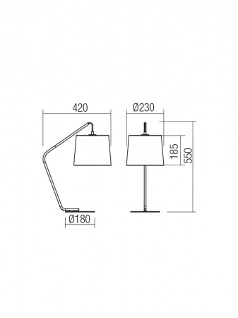 Veioza SMARTER KERMIT 01-3075 E27 1x42W Metal Auriu Mat IP20 [1]