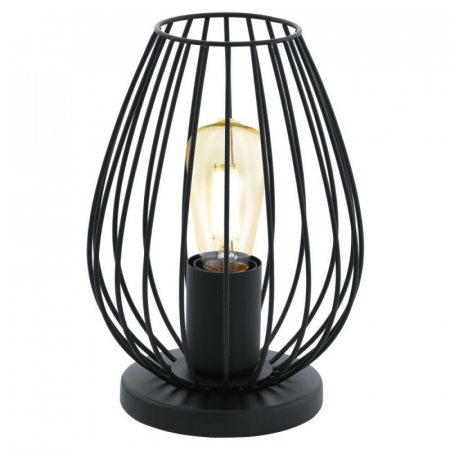BLACK FRIDAY - Veioza Vintage NEWTOWN, 49481, E27 3x60W, Negru