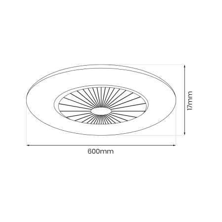 Ventilator Milagro Zephyr LED 48W  3000K/6000K 230V Gold Metal & Plastic IP20 [5]