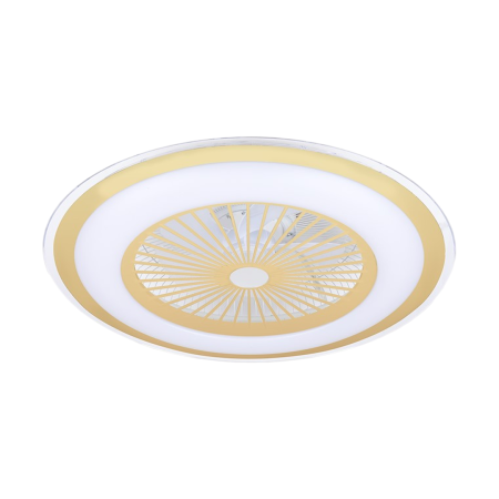 Ventilator Milagro Zephyr LED 48W  3000K/6000K 230V Gold Metal & Plastic IP20 [6]